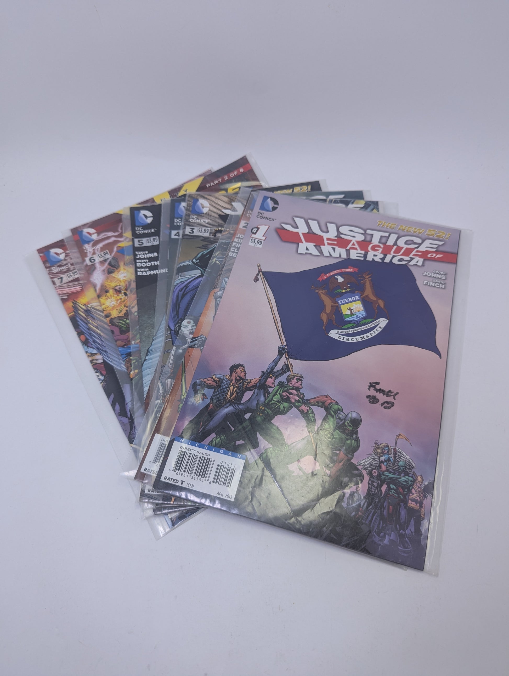  Justice League of America komiksų rinkinys – 7 numeriai anglų kalba