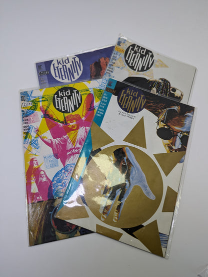 Kid Eternity #1-4 komiksai viršeliai