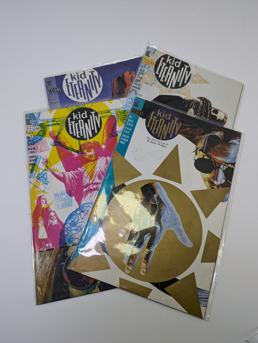 Kid Eternity #1-4 komiksai viršeliai