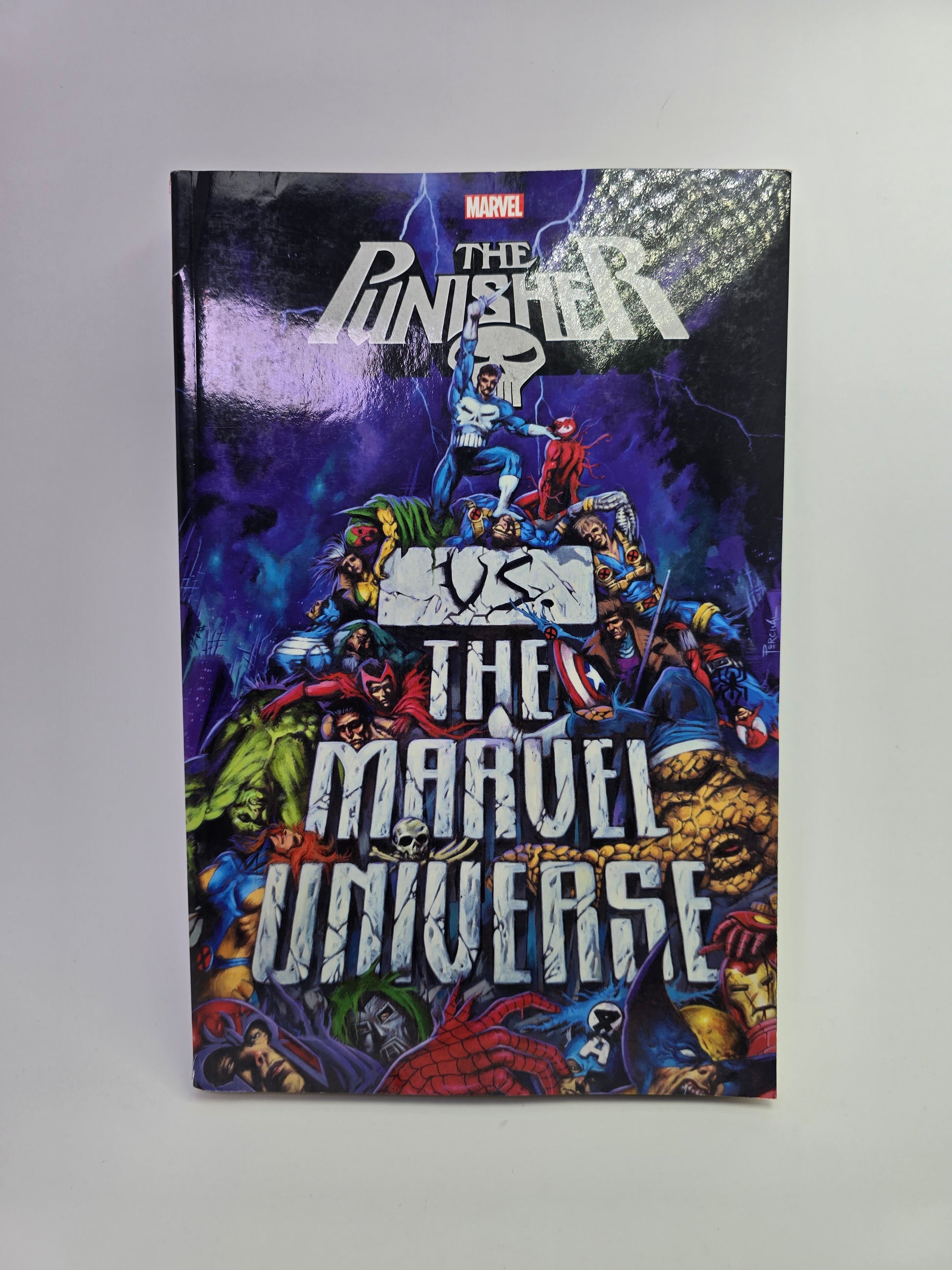 Marvel Universe Vs. The Punisher grafinės novelės viršelis anglų kalba