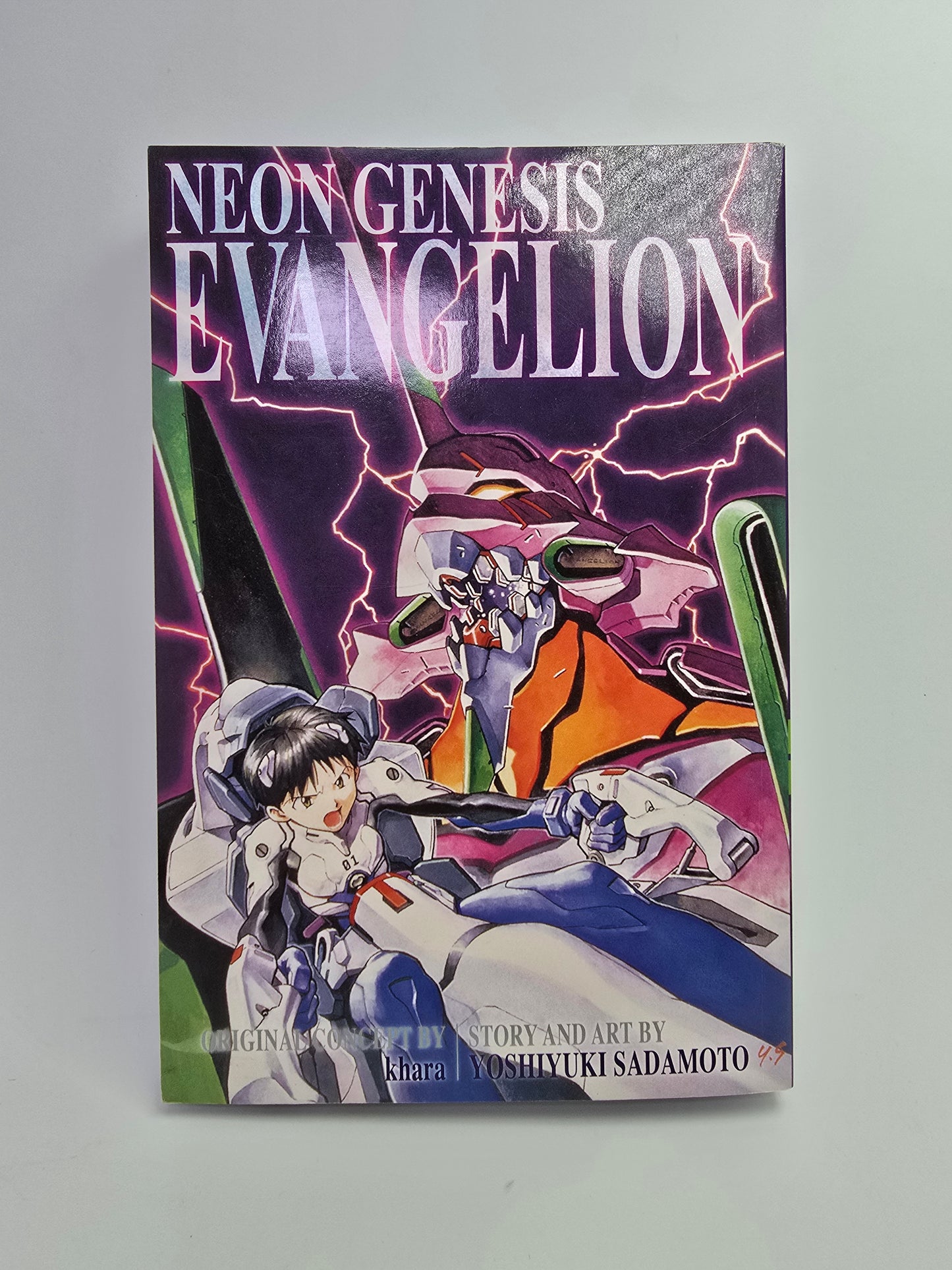 Neon Genesis Evangelion 3-In-1 Edition Vol. 1 mangos viršelis anglų kalba