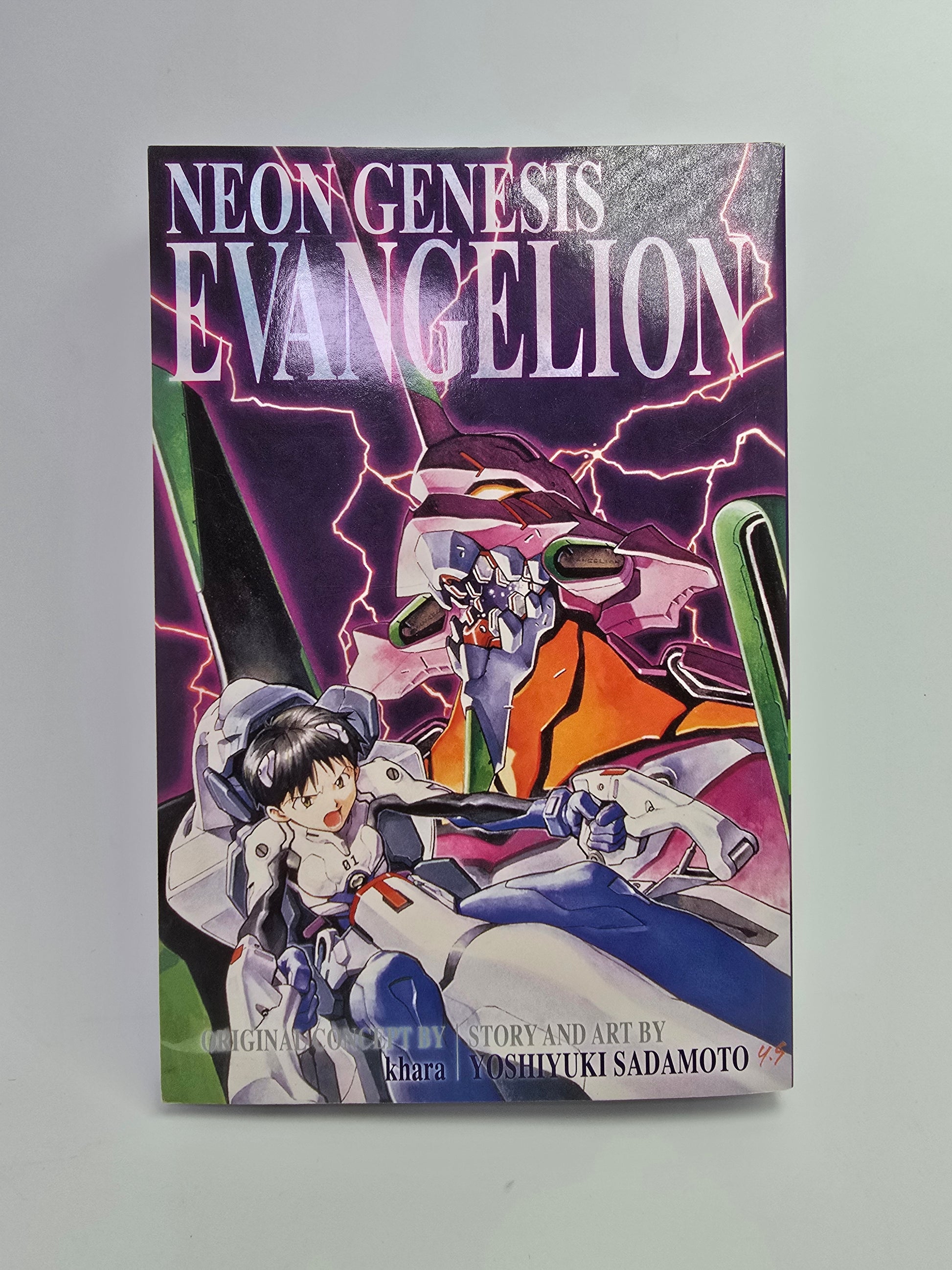 Neon Genesis Evangelion 3-In-1 Edition Vol. 1 mangos viršelis anglų kalba