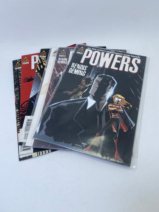  Powers #1, 3, 4, 19, 21, 23 – kriminalinė superherojų komiksų serija, anglų kalba