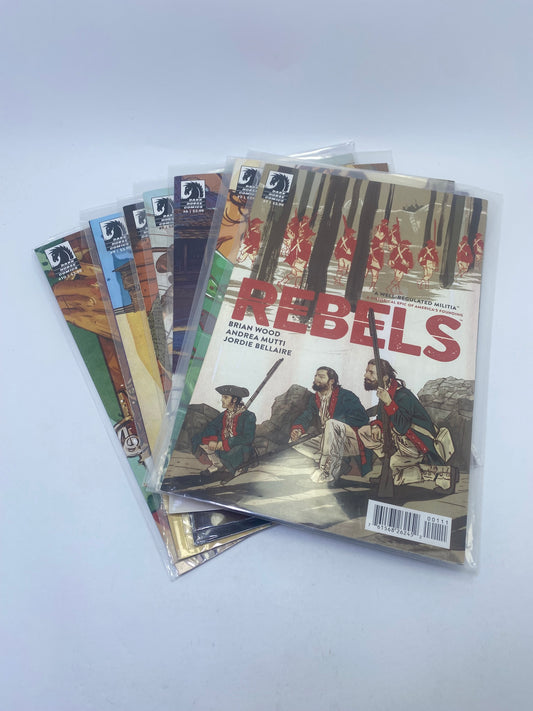 Rebels #1–10 – istorinė Dark Horse komiksų serija apie Amerikos revoliuciją, anglų kalba