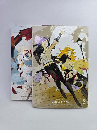 RWBY The Official Manga Vol. 1-2 mangos viršelis anglų kalba