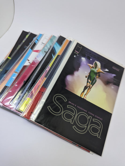 Saga #19-48 komiksų serijos viršeliai