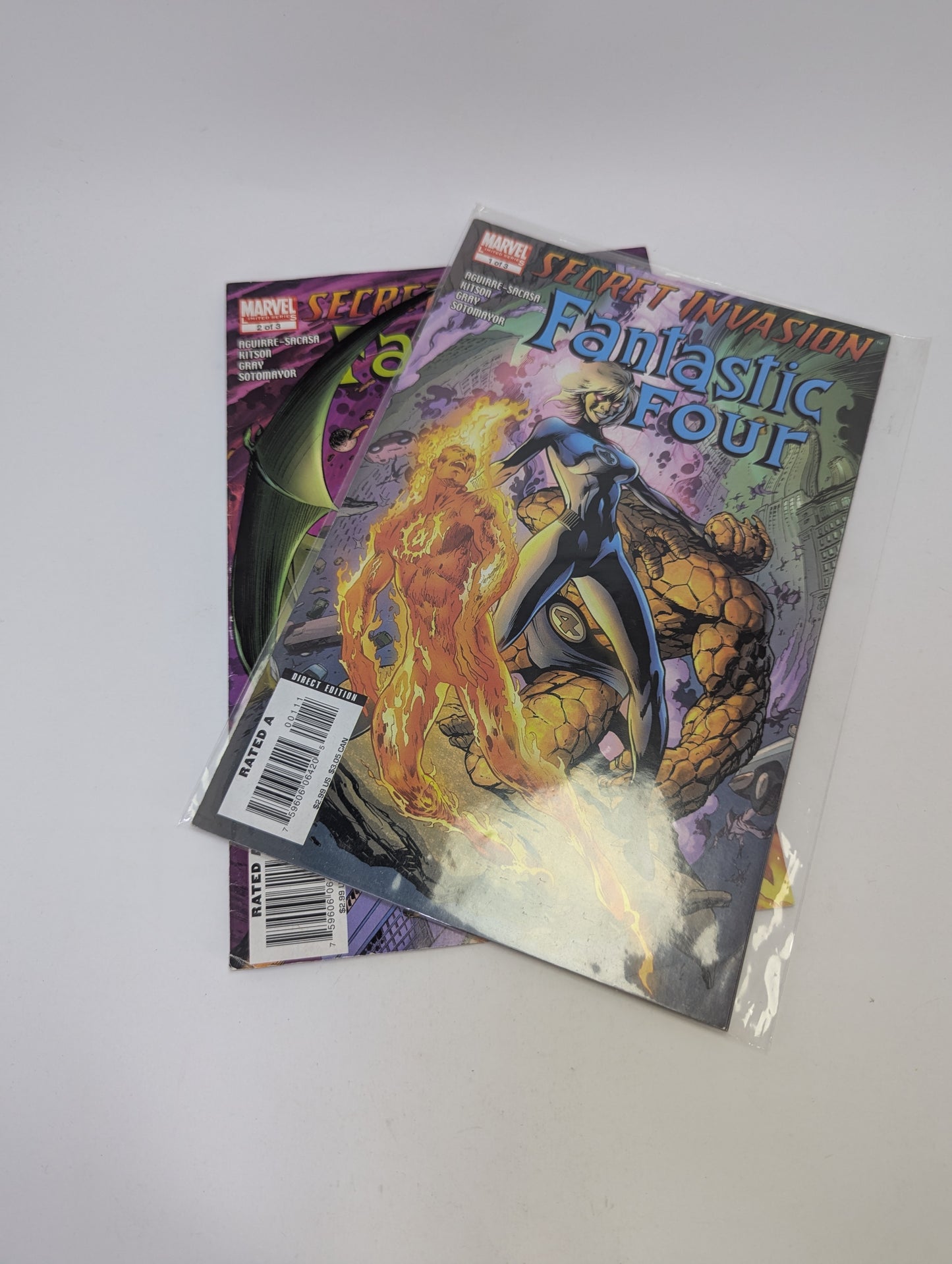  Secret Invasion: Fantastic Four #1-2 komiksų rinkinys anglų kalba – Skrull invazija ir šeimos drama Marvel pasaulyje