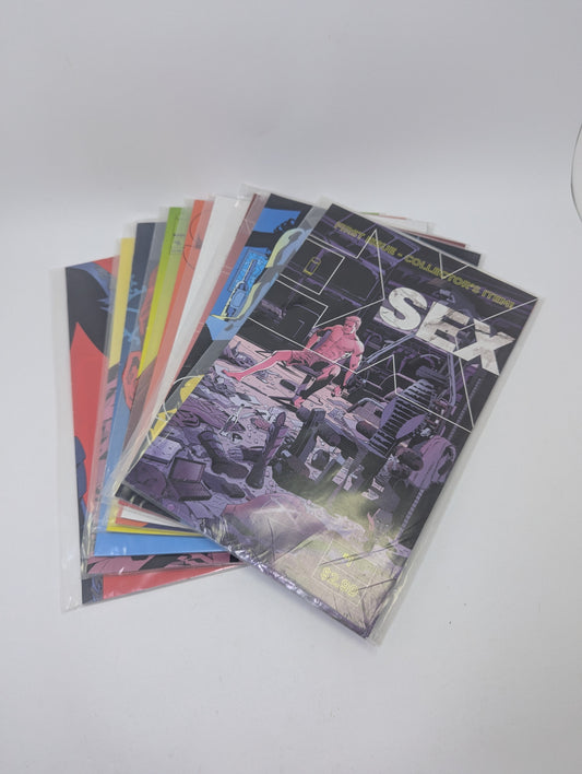  Sex #1–9 komiksų rinkinys anglų kalba – Joe Casey ir Piotr Kowalski suaugusiųjų serija
