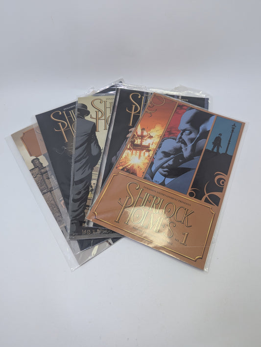  Sherlock Holmes komiksų rinkinys – 5 numeriai anglų kalba, Dynamite leidykla