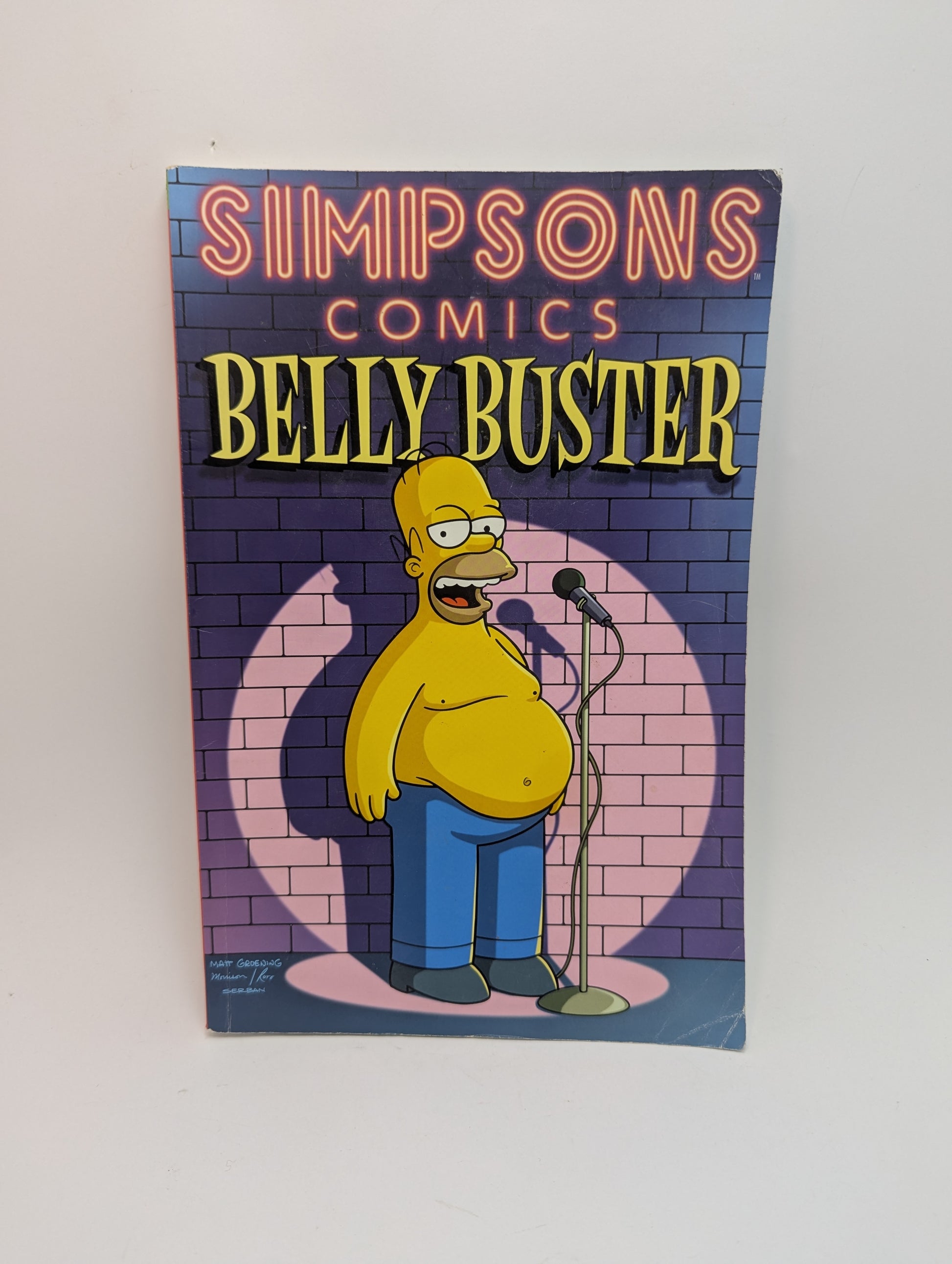 Simpsons Comics: Belly Buster grafinė novelė, Bongo Comics.