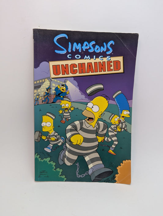 Simpsons Comics: Unchained grafinė novelė, Bongo Comics, Homeris Simpsonas.
