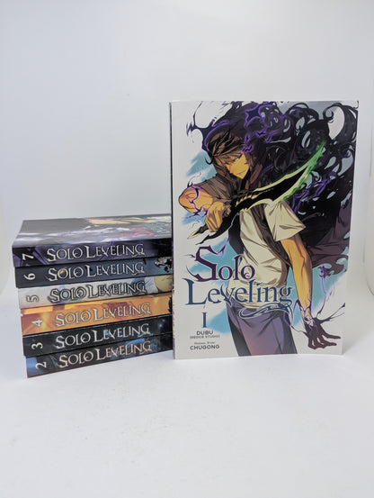 Solo Leveling, Vol. 1-7 manga rinkinys.
