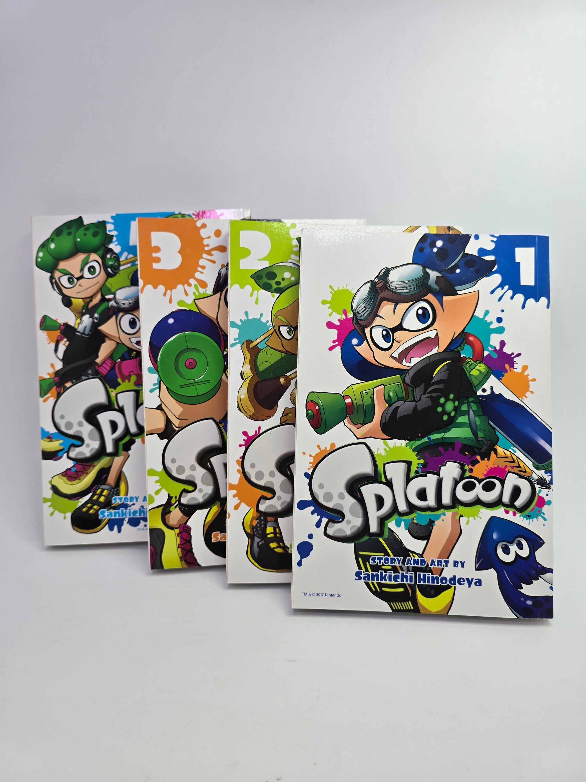 Splatoon Vol. 1-4 mangos viršelis anglų kalba