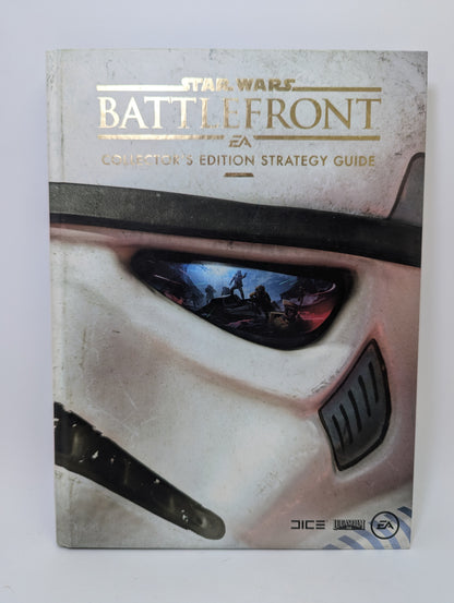 Star Wars Battlefront Collector’s Edition oficialaus strategijos vadovo viršelis su žaidimo tematika.