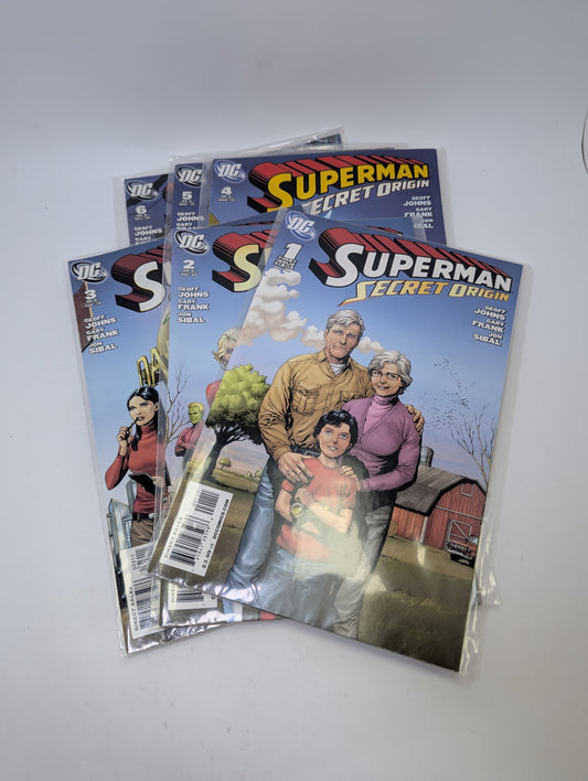  Superman: Secret Origin #1–6 komiksų rinkinys anglų kalba – DC klasikinės kilmės istorija