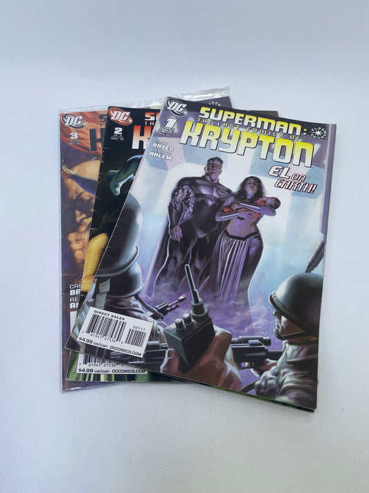  Superman: The Last Family of Krypton #1–3 – įtempta DC Comics mini serija apie alternatyvią Kryptono šeimą, anglų kalba