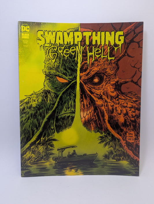 „Swamp Thing: Green Hell, Book 1“ komiksas anglų kalba su kolekciniu „Variant Cover“ viršeliu.
