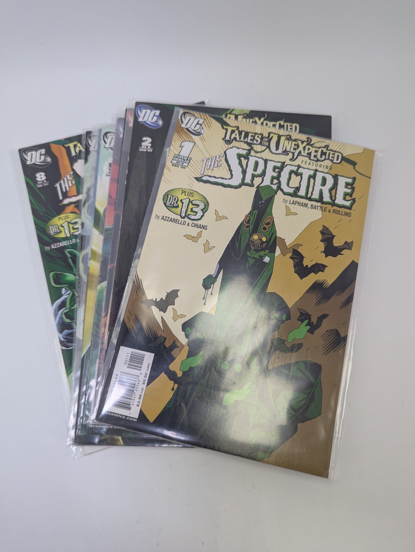  Tales of the Unexpected #1–8 komiksų rinkinys anglų kalba – DC mistika ir Spectre istorijos