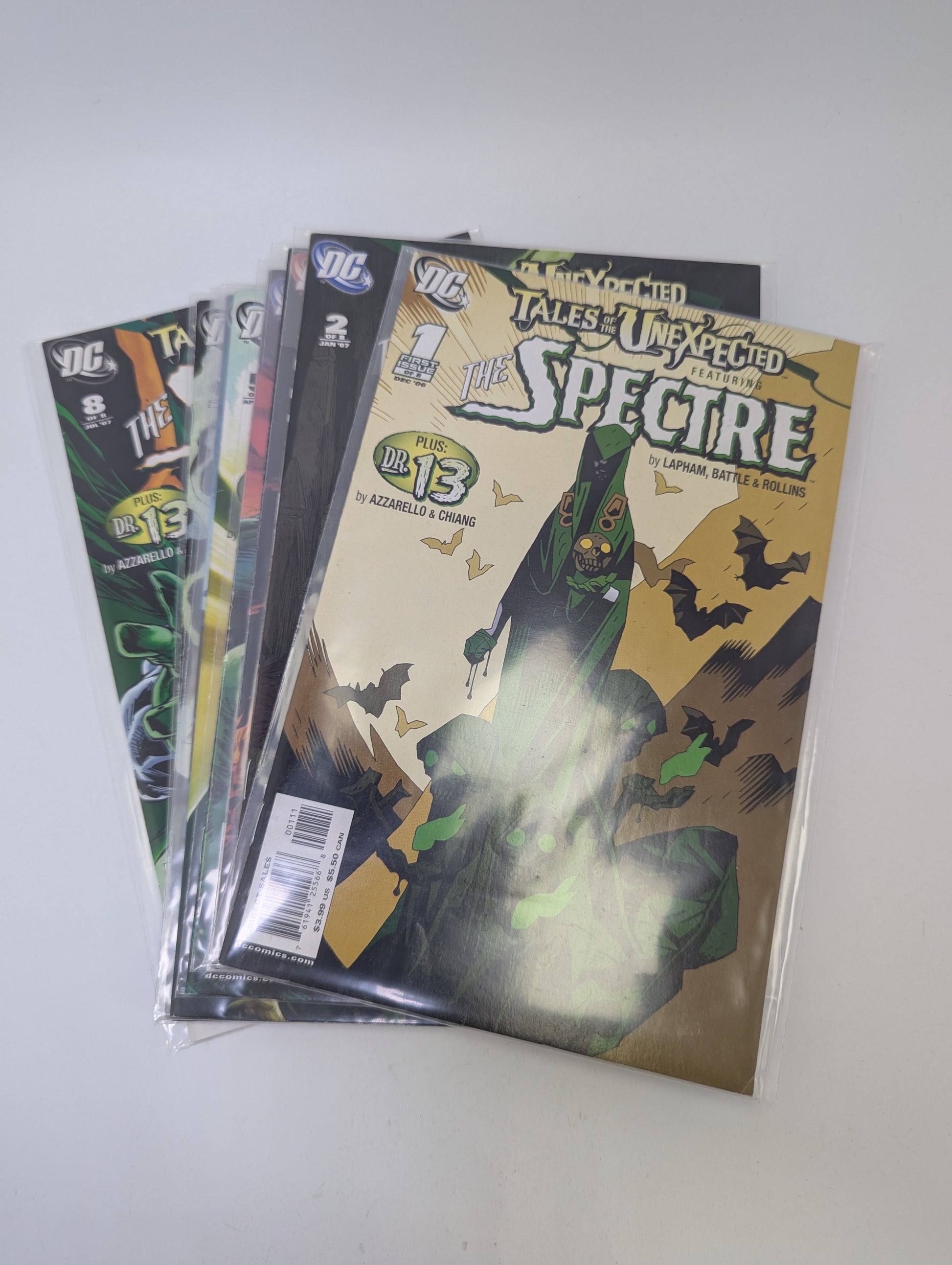  Tales of the Unexpected #1–8 komiksų rinkinys anglų kalba – DC mistika ir Spectre istorijos