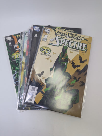  Tales of the Unexpected #1–8 komiksų rinkinys anglų kalba – DC mistika ir Spectre istorijos