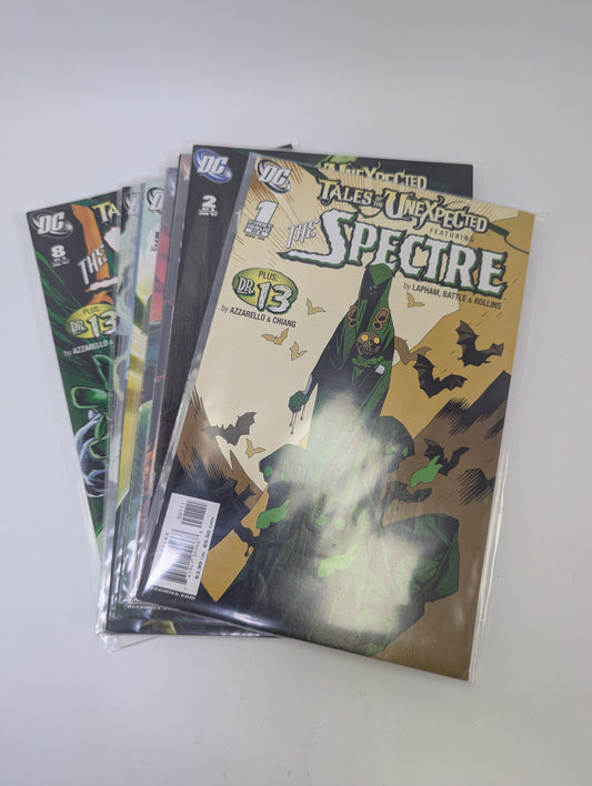  Tales of the Unexpected #1–8 komiksų rinkinys anglų kalba – DC mistika ir Spectre istorijos