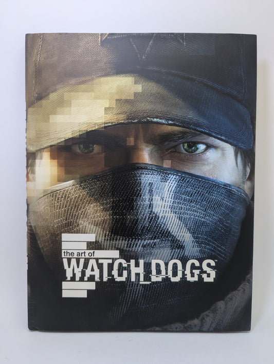 Meno knygos The Art of Watch_Dogs viršelis su futuristinio miesto ir technologijų tematikos iliustracijomis.
