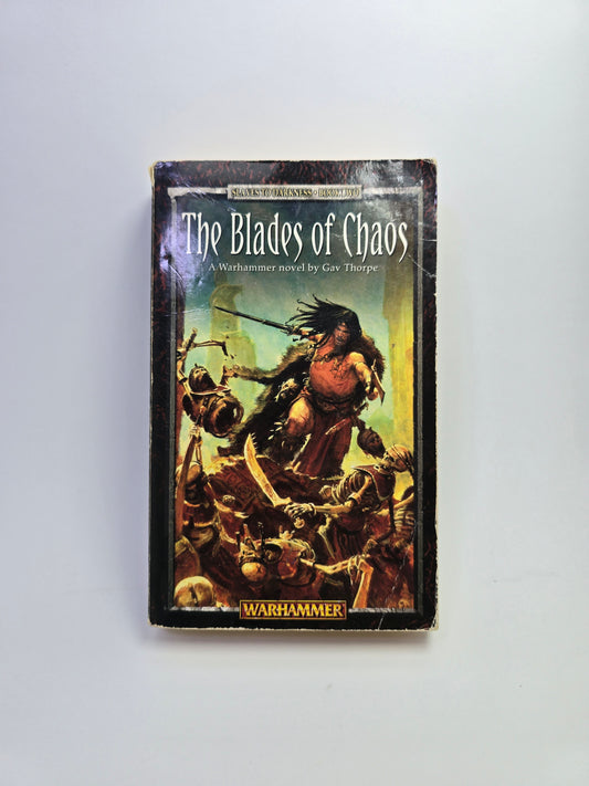 The Blades of Chaos Warhammer 40k knygos viršelis anglų kalba