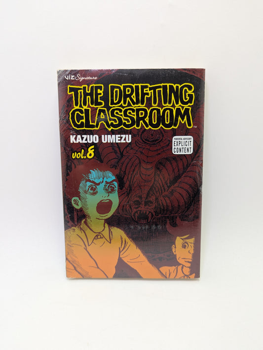 Mangos „The Drifting Classroom Vol. 8 - Manga (anglų kalba)“ viršelis – puikus pasirinkimas anime ir manga mėgėjams Lietuvoje.