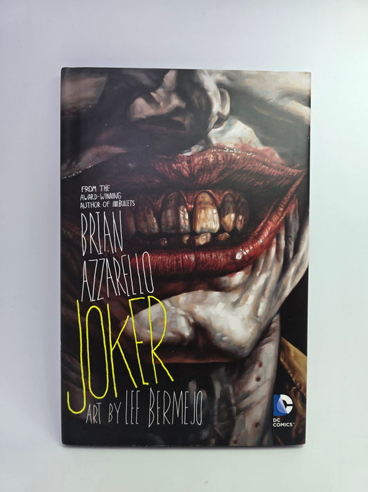 The Joker Brian Azzarello grafinės novelės viršelis anglų kalba