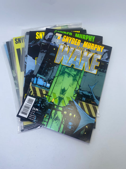  The Wake #1–10 – mokslinės fantastikos ir siaubo komiksų rinkinys apie povandeninę grėsmę ir žmonijos ateitį, anglų kalba