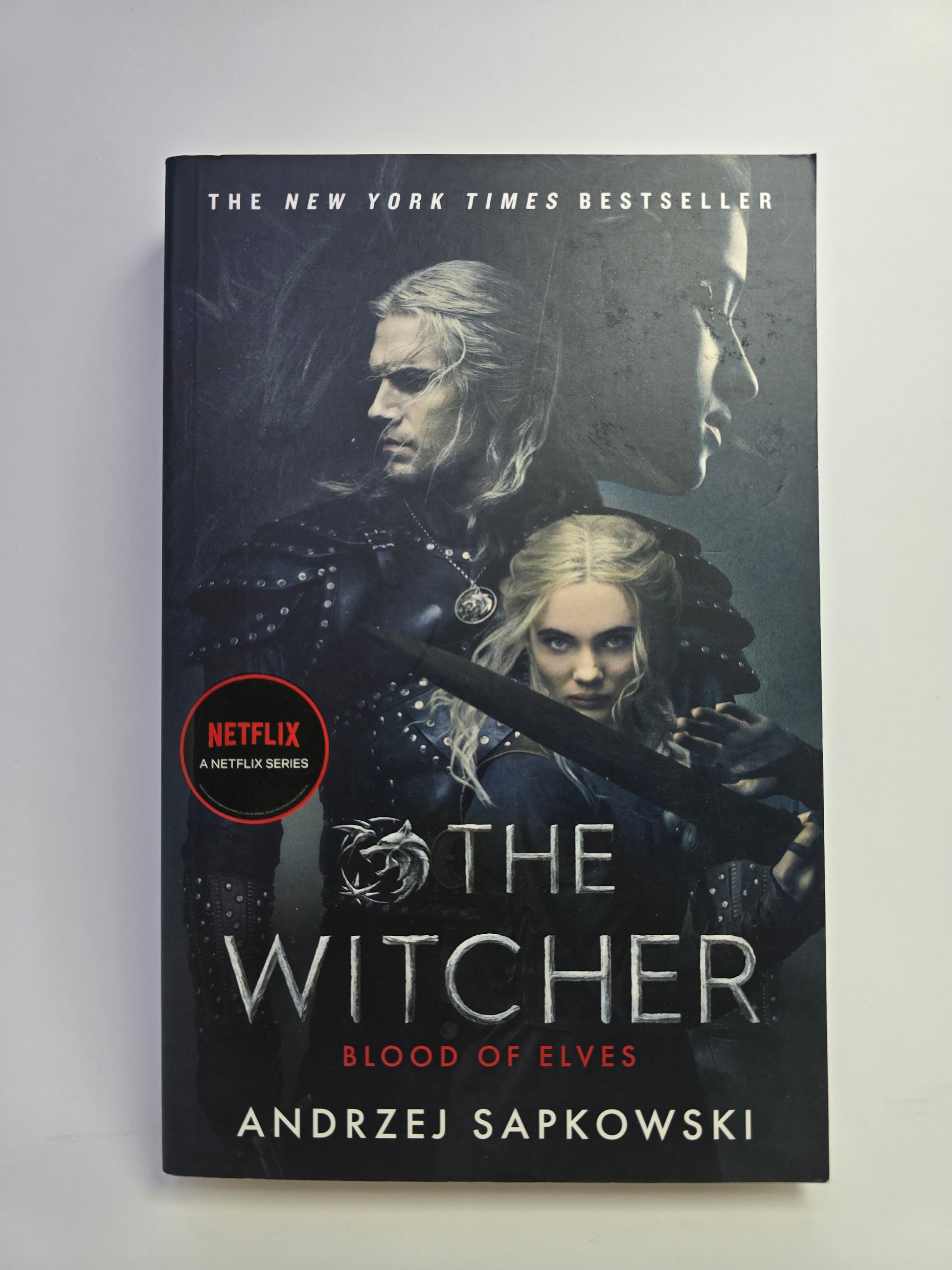 The Witcher Blood of Elves knygos viršelis anglų kalba