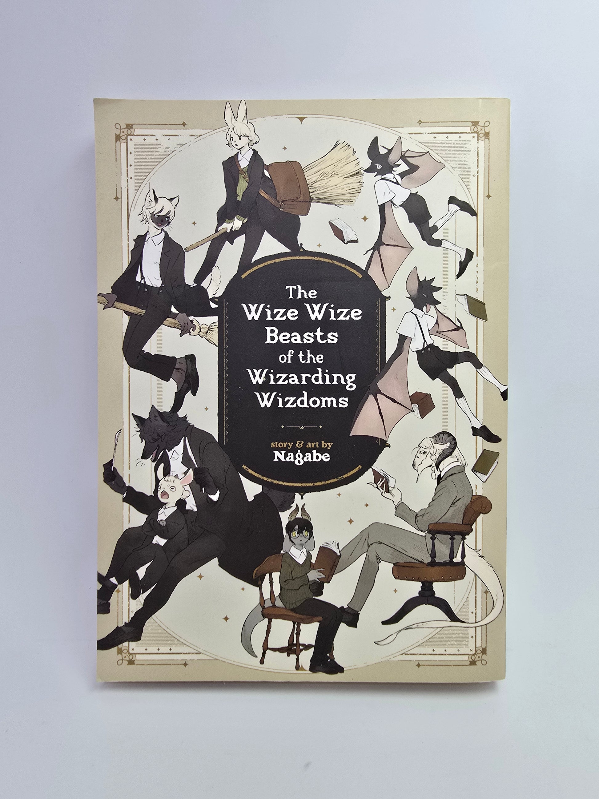 The Wize Wize Beasts of the Wizarding Wizdoms mangos viršelis anglų kalba