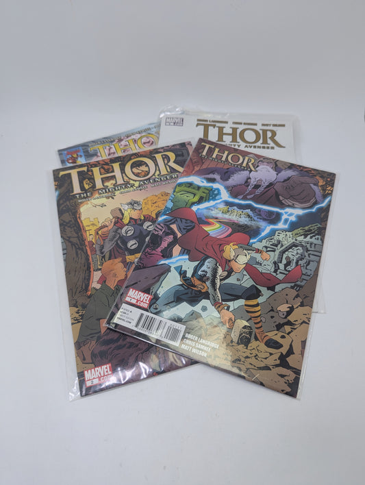  Thor: The Mighty Avenger komiksų rinkinys 1–2, 4–5 – Marvel švelnesnė Thoro versija