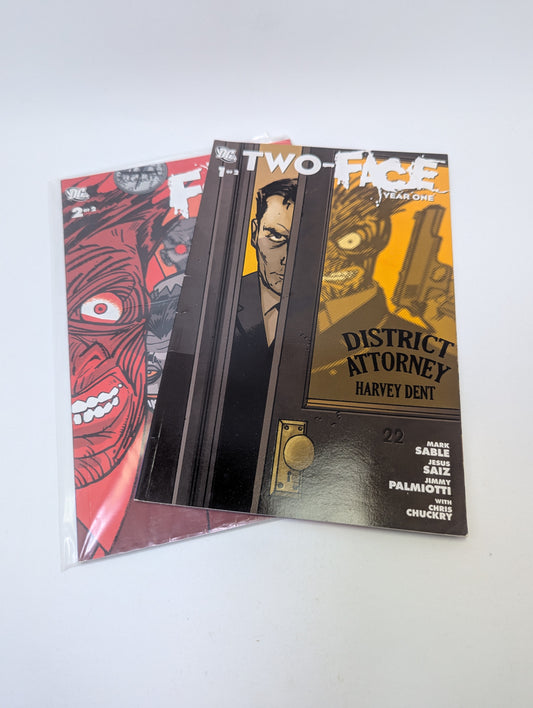  Two-Face: Year One! komiksų rinkinys – 2 numeriai, DC Comics leidykla, anglų kalba