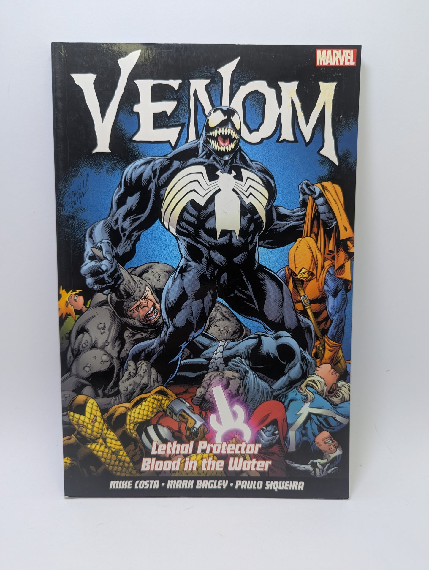 Grafinė novelė Venom: Lethal Protector Blood In The Water.