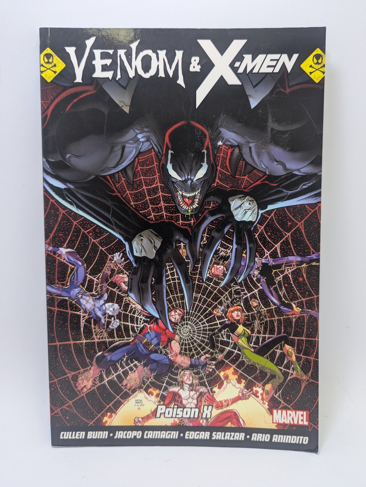 Grafinė novelė Venom & X-Men: Poison X, kurioje susitinka Venomas ir mutantų komanda.
