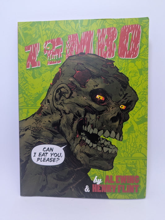 Grafinė novelė Zombo: Can I Eat You Please? iš 2000 AD.